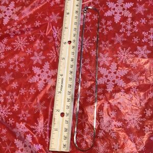 Necklace, vintage 17 inch Italian sterling silver